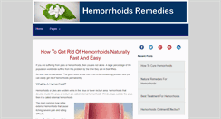 Desktop Screenshot of hemorrhoids-remedies.info