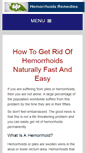 Mobile Screenshot of hemorrhoids-remedies.info
