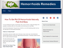 Tablet Screenshot of hemorrhoids-remedies.info